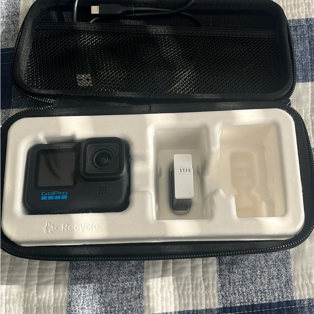 GoPro Camera with Case and neewer accessories